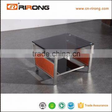 Foshan China Glass Coffee Table Stainless Steel Legs photo-3
