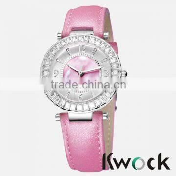 Super luxury women's alloy leather watch cheap price real good goods