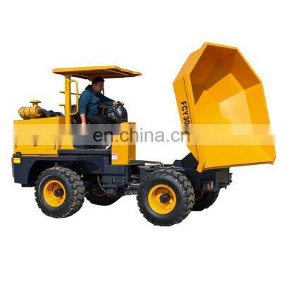 FCY30R 3ton front loading rotary bucket mini dump truck 4x4