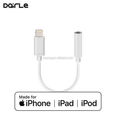 Famous Brand Quality MFi 3.5mm to Lighting Adapter Earphone Cable Wire Headphone Jack 8pin photo-4