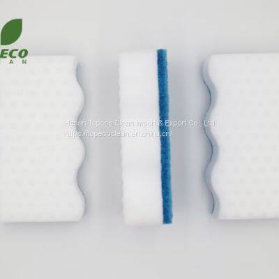 Hot Selling Wave Shaped Eco-Friendly Magic Sponges Special Shaped Nano Cleaning Foam Sponges photo-4