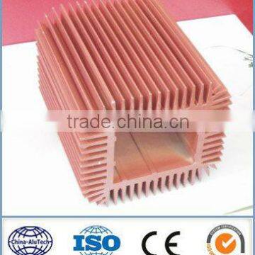 red powder coated led heatsink