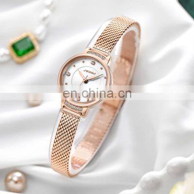 SHENGKE  2022 New Ladies Business European and American High Quality Luxury Bracelet Watches Factory Direct S9853L Quartz Clock