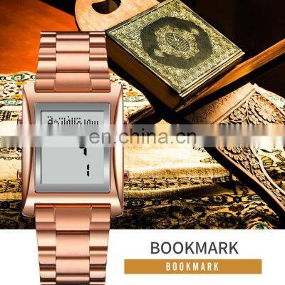 Hot Selling Skmei 1815 Muslim Qibla Watch Gold Digital Wristwatch Waterproof 50 Meters for Men photo-2