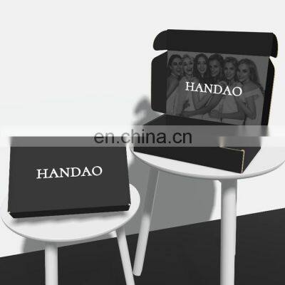 Custom Logo Eco Friendly Packaging Mailer Box Personalized Ecommerce for Craft Gift Corrugated Paper Black Shipping Box photo-2