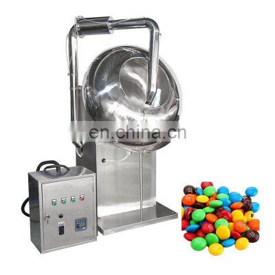 Automatic Chocolate Sugar Snacks Candy Nuts Panning Machine Belt Peanut Burger Coating Pan Machine