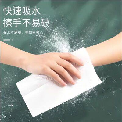 200 Draws * 20 Packs Full Box Commercial Toilet Paper, Washroom Dry Toilet Paper, Single Layer Thickened and Enlarged by 225 * 225mm/sheet photo-4