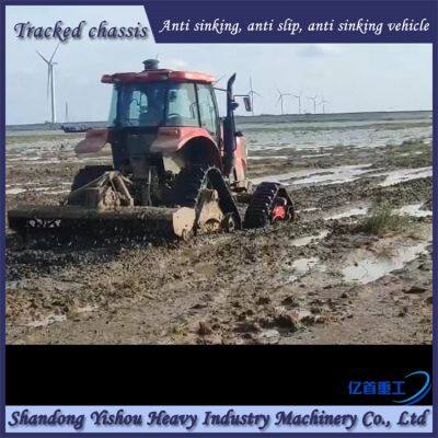 Retrofitting Agricultural Tractors With Anti Sinking Semi Chain Tracks to Prevent Slipping on Muddy Ground photo-3