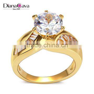 Best Buy One Stone Deluxe Marriage Gift Luxury CZ Jewelry Proposal Engagement Ring photo-2