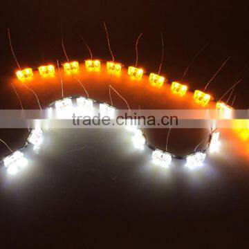 Hop-D007 S8 Universal Dual color Flexible LED DRL,flexible drl led strip