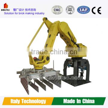 China new design popular fire clay brick stacking machine