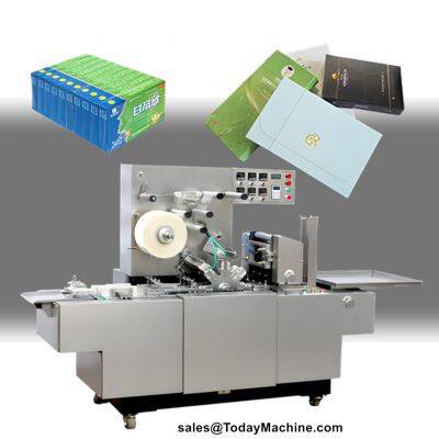 Automatic Cosmetic Mask Paper Box Film Cellophane Transparent Wrapping Machine