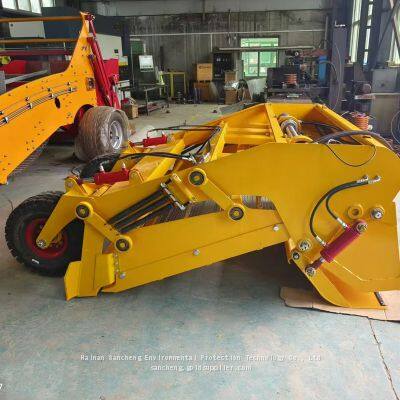 Beach garbage cleaning machine, sliding type beach garbage collection and cleaning machine