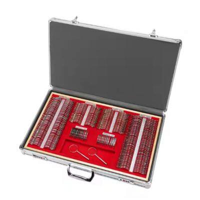 Ophthalmic Testing Instrument Case Optical Eye Test Box Full-Aperture Trial Lenses 266 Pieces Trial Lens Set