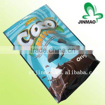 Foil candy plastic bags packing with window