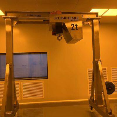 Stainless Steel Adjustable Height Mobile Gantry Crane photo-3