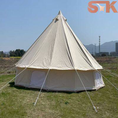 SXKON Spacious 20FT Beige Canvas Bell Tent