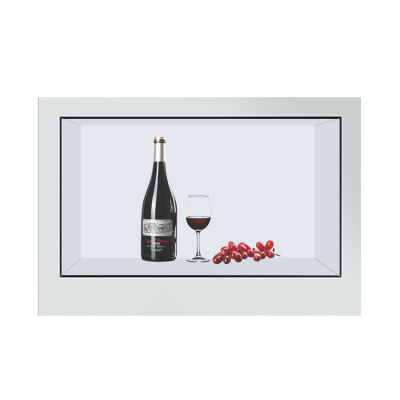 32-дюймовый сенсорный прозрачный экранный витринный шкаф, интерактивный рекламный комбинированный аппарат для окон, многофункциональный 3D голографический витринный шкаф