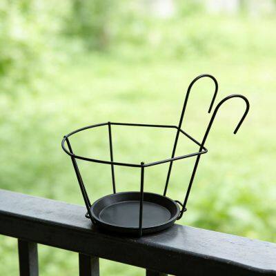 Hanging Steel Basket Factory Cheap Wholesale Plastic Hanging Planter Indoor&outdoor Plant Pot Home Garden Decoration Round Shape
