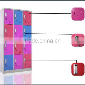Hot Sale Micture Color 12 Door Public Place Metal Hot Lockers In UK photo-3