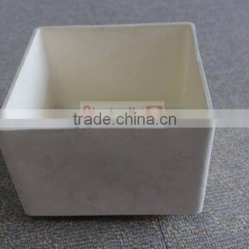 Hot sale customized refractory square aluminum crucible for industrial