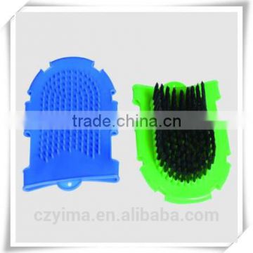 horse grooming glove brush