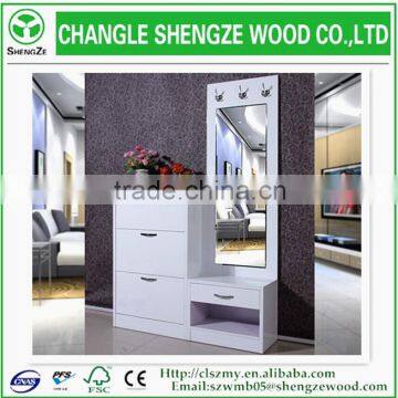 New Desigh Factory Custom High Quality Shoe Cabinet With Mirror photo-1
