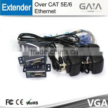 100m VGA Extender with Audio over CAT 5E/6 Ethernet