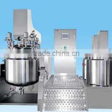 Automatic hydraulic lifting Vacuum emulsifying mixer machine for cream/vacuum mixer