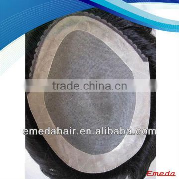 wholesale factory price 100% virgin human hair men toupee