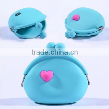 Popular silicone coin wallet pochi purse