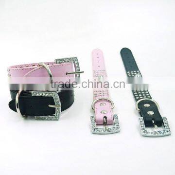 Wholesale Leather Bracelet With Diamonds and Round Smooth Metal photo-2