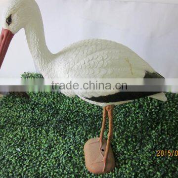plastic white crane decoration ,white crane for garden
