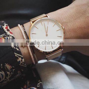 Rose Gold Print Lady Fashion Wholesale Quartz Movement Japan Movt Quartz Watches Quality Choice photo-2