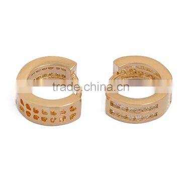 Earring, Fashion Gold Jewelry Crystal Zircon Setting Stunning Brass Earring, Earring Jewelry Wholesale P9288