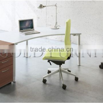 Modern Office Table Contemporary Melamine Office Manager Curved Desk (SZ-OD605)