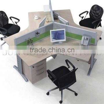 Modern designs 120 degree Y shape Curved Office Workstation Cubicles ( SZ-WS440)