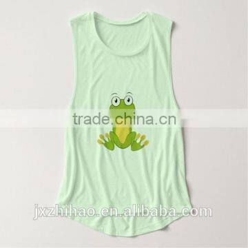 Funny Frog Printing Women's t Back Tank Top for Ladies Hotsale photo-3