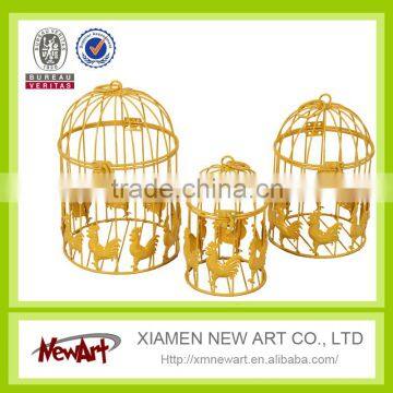 Yellow color bird cage wedding