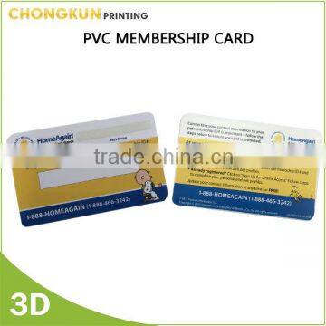 Factory Plastic PVC business ID card, UV printed PVC member card