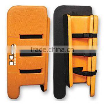 Large Size Senior Goalkeeper Leg-Guards Orange Color