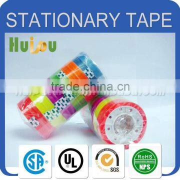 Manufacturer various spec stationery bopp tape assorted color