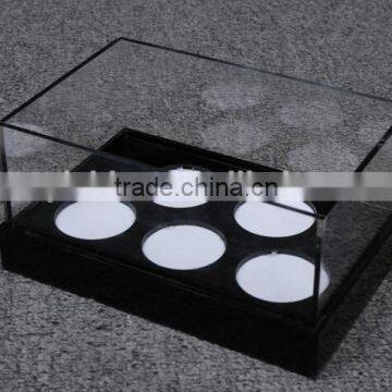 Acrylic Red Wine Display Tray Black Bottle Wine Tray Display Clear Rectangle Rectangle Plastic Planter Trays photo-5