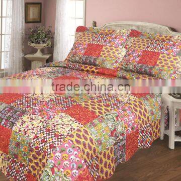 American King size Bed quilt bed sheet patchwork quilt