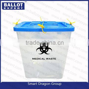 customized Plastic biohazard medical waste containers boxes