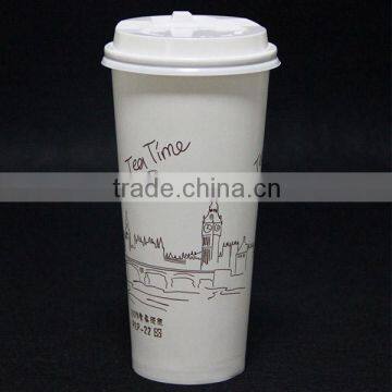 Disposable company logo drinking paper cup