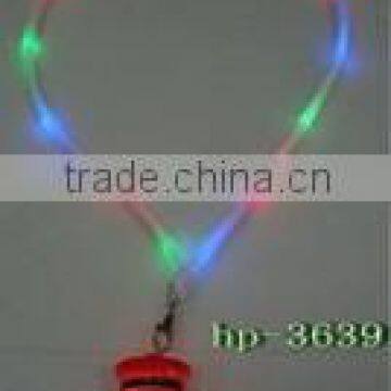 New 1.5" Flashing LED Christmas Snow Man Necklace