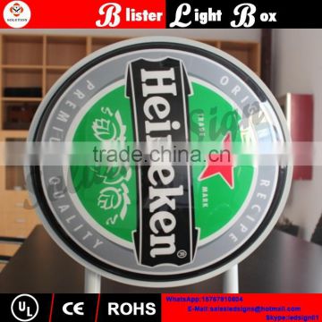 Led new vacuum petg plastic advertising Barber shop light box