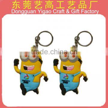 Eco-friendly Custom Logo 3d Pvc Animal Keyring, Soft Animal Key Chain photo-3