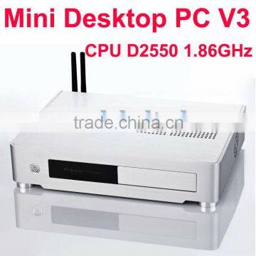 Mini itx Aluminum Case Computer Silver Color Support 3D Max HTPC Home Theater Computer